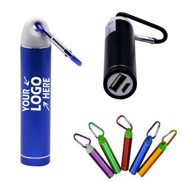 2600mAH Power Bank with Carabiner